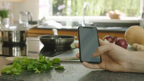 Chroma key phone Stock Footage 128434793