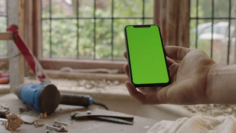 Chroma key phone Stock Footage 128455491