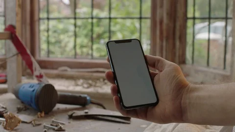 Chroma key phone Stock Footage 128457955