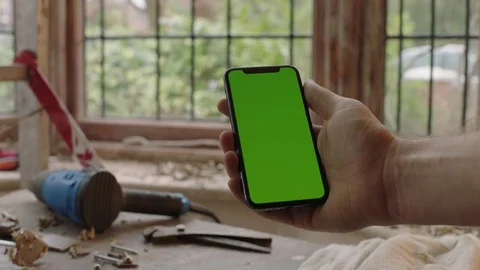 Chroma key phone Stock Footage 128458065