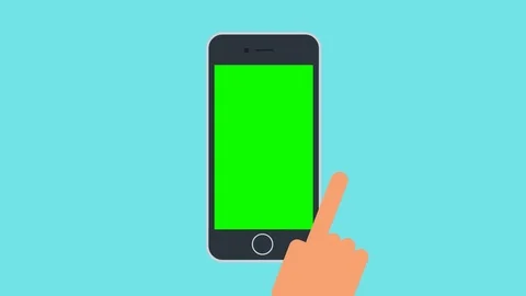 Chroma key screen of the phone, which change image Stock Footage 102752191