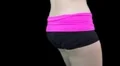 Chroma keyed video of young woman gyrating her hips to music - 2 HD Footage