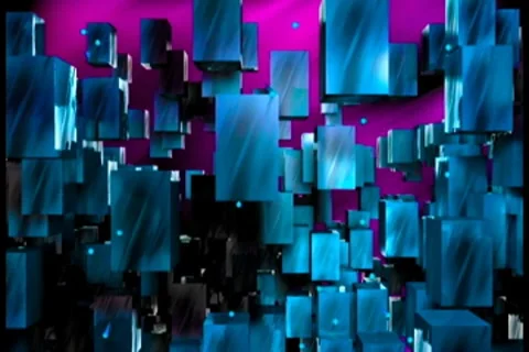 Chroma720 cubewall left Video stock 8525345