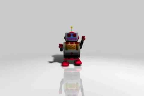 Chroma720 robot l Stock Footage