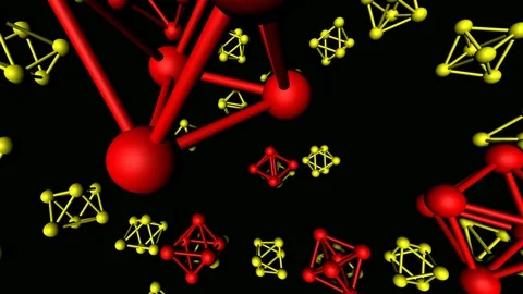 Chromadepth red yellow Stock Footage 99443054