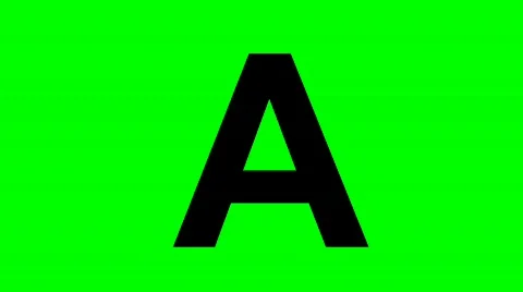 "A" Chromakey Green Screen Animated Fire Snow Water Explosion Lettering Vidéo 132870