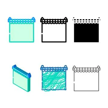 Chromakey modern for make video effect color icon vector Illustrazione stock