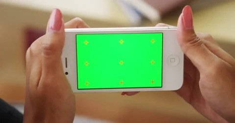 Chromakey on smartphone Video stock 44499080