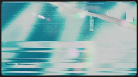 Chromatic Analog Signal Breakdown Loop Video stock 322608125