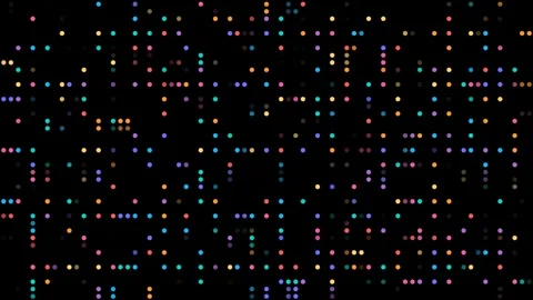 Chromatic Dot Matrix Noise Background Loop 4K Stock Footage 334691420