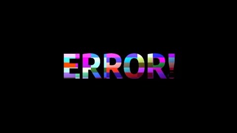Chromatic Glitch Error Text Stock Footage 336062741