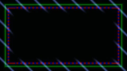 Chromatic glitch frame overlay creates loopable motion for Stock Footage 342408788