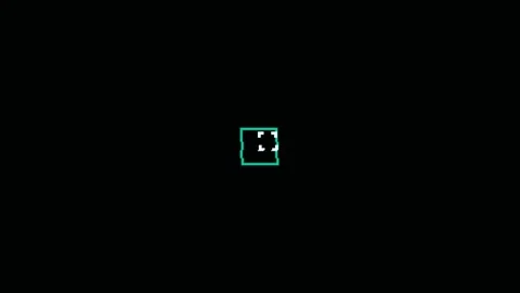 Chromatic hud distortion elements create a seamless vj loop Stock Footage 341755198