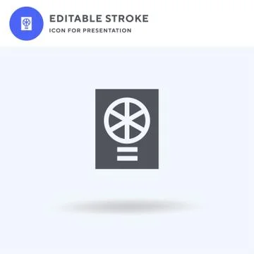 Chromatic icon vector, filled flat sign, solid pictogram isolated on white, logo イラスト素材