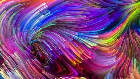 Chromatic Lines. Illustrazione stock