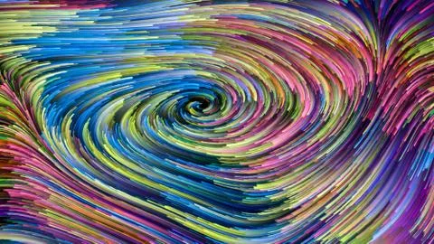 Chromatic Lines. Illustrazione stock