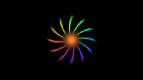 Chromatic Loading Indicator System Seamless Loop Vídeos de archivo 342350010