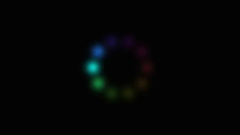 Chromatic Loading Indicator System Seamless Loop Vídeos de archivo 342357219