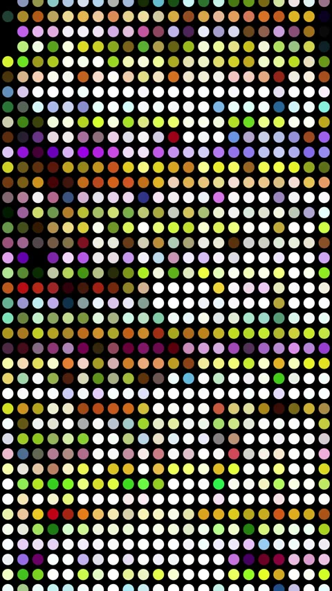 Chromatic Pixels Dancing Softly Loop Stock Footage 303451519