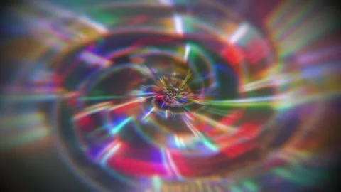 Chromatic Spiral Vortex Abstract Background Seamless Loop Vídeo Stock 343121575