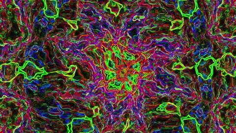 Chromatic Vortex of Endless Lines Stock Footage 329139767