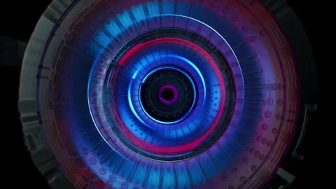 Chromatic Vortex: Energy Tunnel Vision Stock Footage 327816079