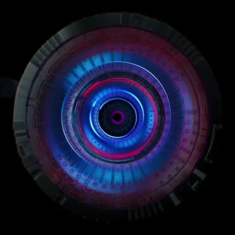 Chromatic Vortex: Energy Tunnel Vision Vídeo Stock 327822525
