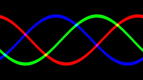 Chromatic Waveform Animation Stock Footage 294135222