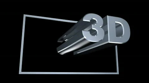 Chrome 3D on Black Vidéo 604551