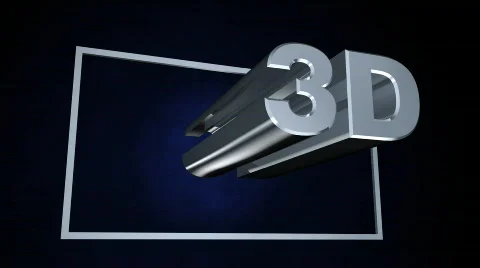 Chrome 3D on Blue Vidéo 604559