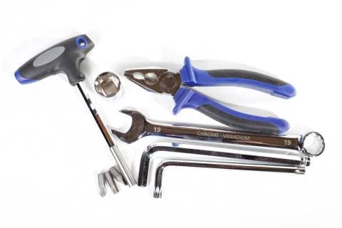 Chrome and Vanadium Tools. Stock Photos