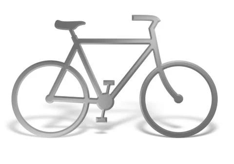 Chrome bike Stock Illustration