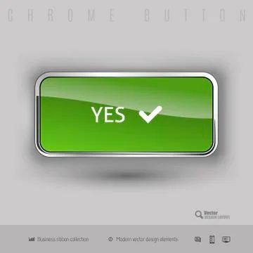 Chrome button with color plastic inside 스톡 일러스트