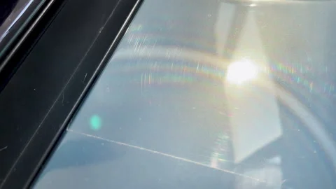Chrome car part in direct sunlight Stock Footage 311678356