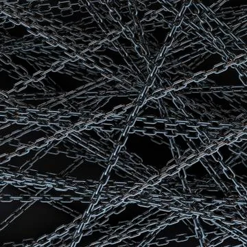 Chrome chain background Illustrazione stock