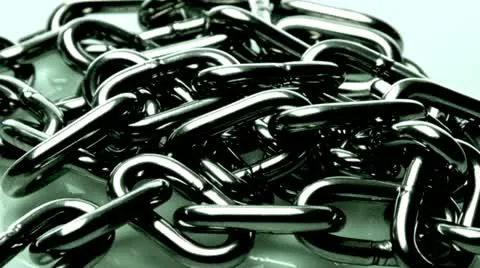 Chrome chain Stock Footage 21317950