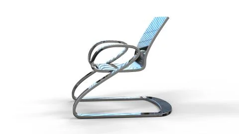 Chrome Chair Illustrazione stock