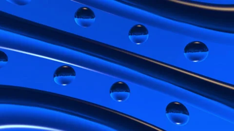 Chrome colored metalic blue background Stock Footage 36810852