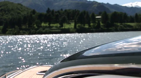 Chrome component on luxury boat  Stock Footage 41708577
