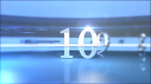 Chrome count down Video stock 25401671