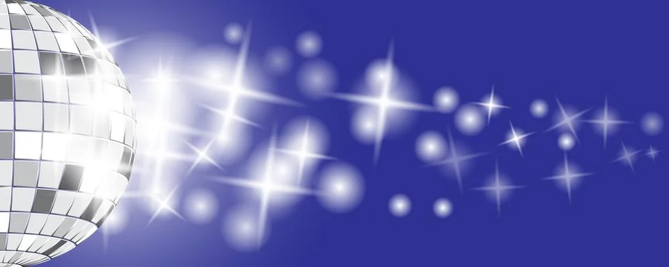 Chrome disco ball Stock Illustration
