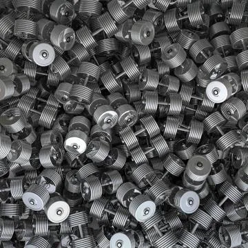 Chrome dumbbell background Stock-Illustration