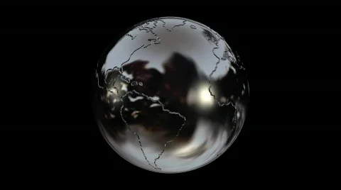 Chrome Earth #1 Stock Footage 133833