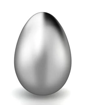 Chrome egg Stock Illustration