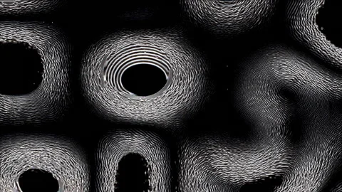 Chrome Fluids.2 Stock Footage 145461606