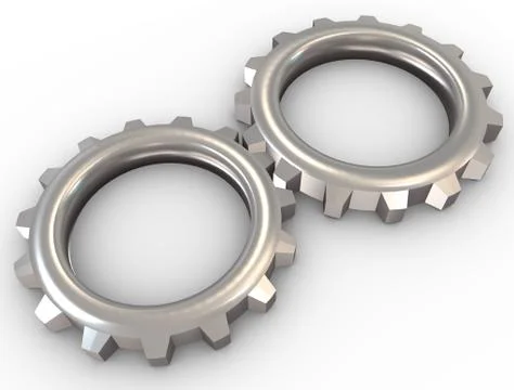 Chrome gear Stock Illustration