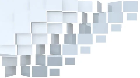 Chrome glossy square panels transition Stock Footage 57508310