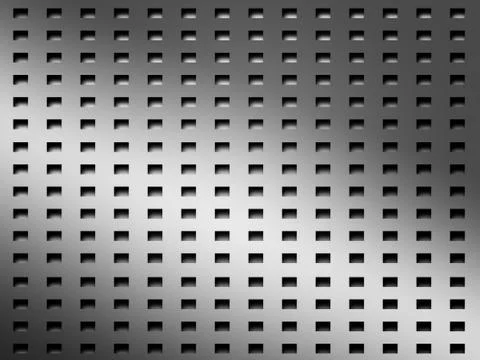 Chrome grid metal background Stock Illustration