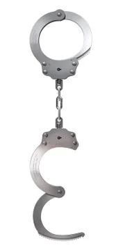 Chrome Handcuffs Stock Illustration