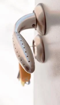 Chrome handle Foto stock